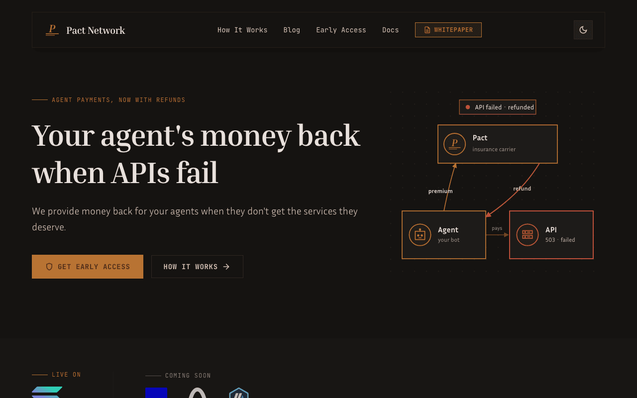 Pact Network website